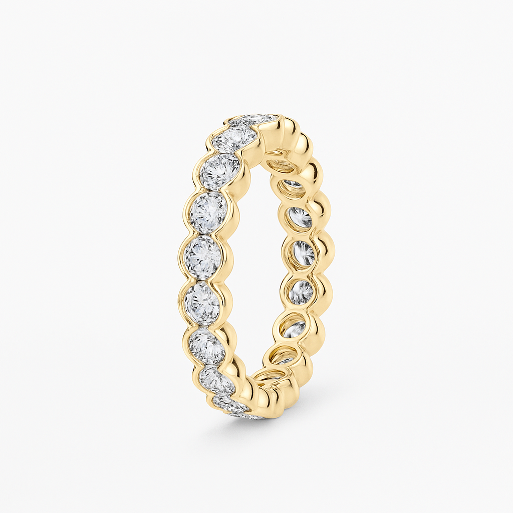 Round Bezel Eternity Band