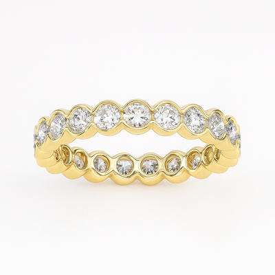 Round Bezel Eternity Band