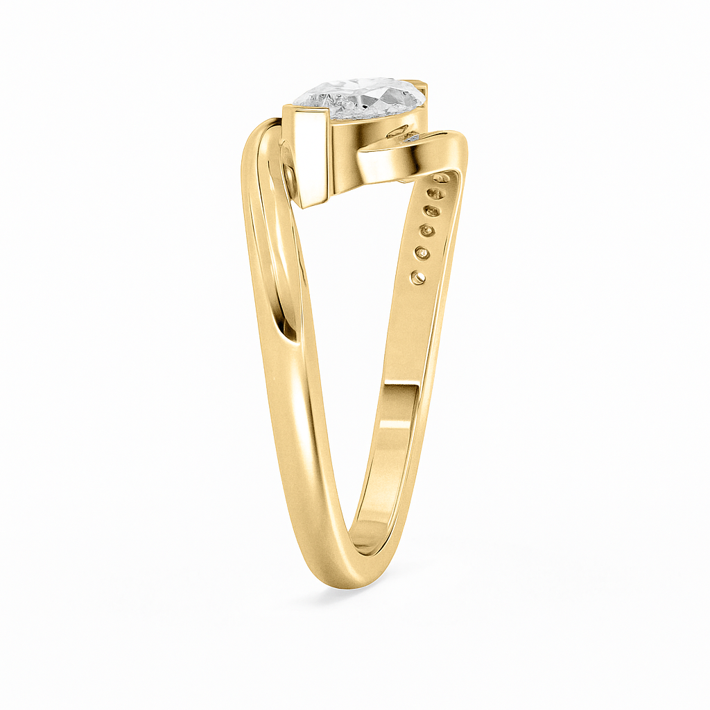 Marquise Solitaire Diamond Ring