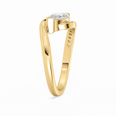 Marquise Solitaire Diamond Ring