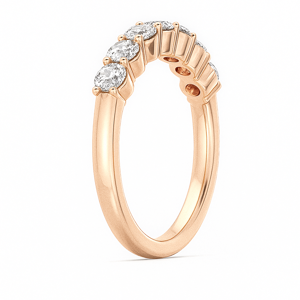 Radiant Seven Diamond Ring