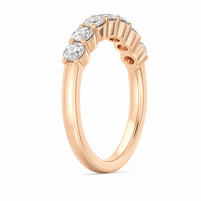 Radiant Seven Diamond Ring