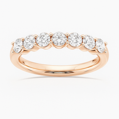 Radiant Seven Diamond Ring