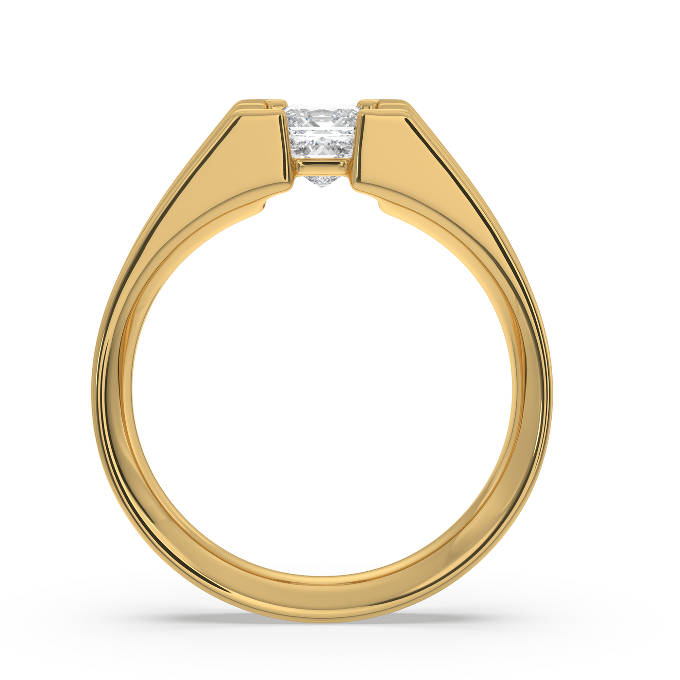 SY Men's Ring in Gold, Majestic Solitaire