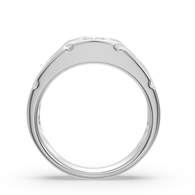 SY Men's Ring in Platinum, Solitaire