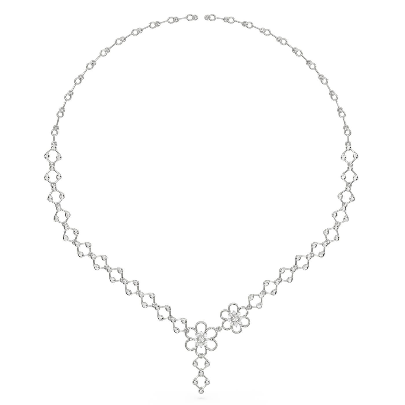SY Women's Necklace in Platinum, Celestial Symphony