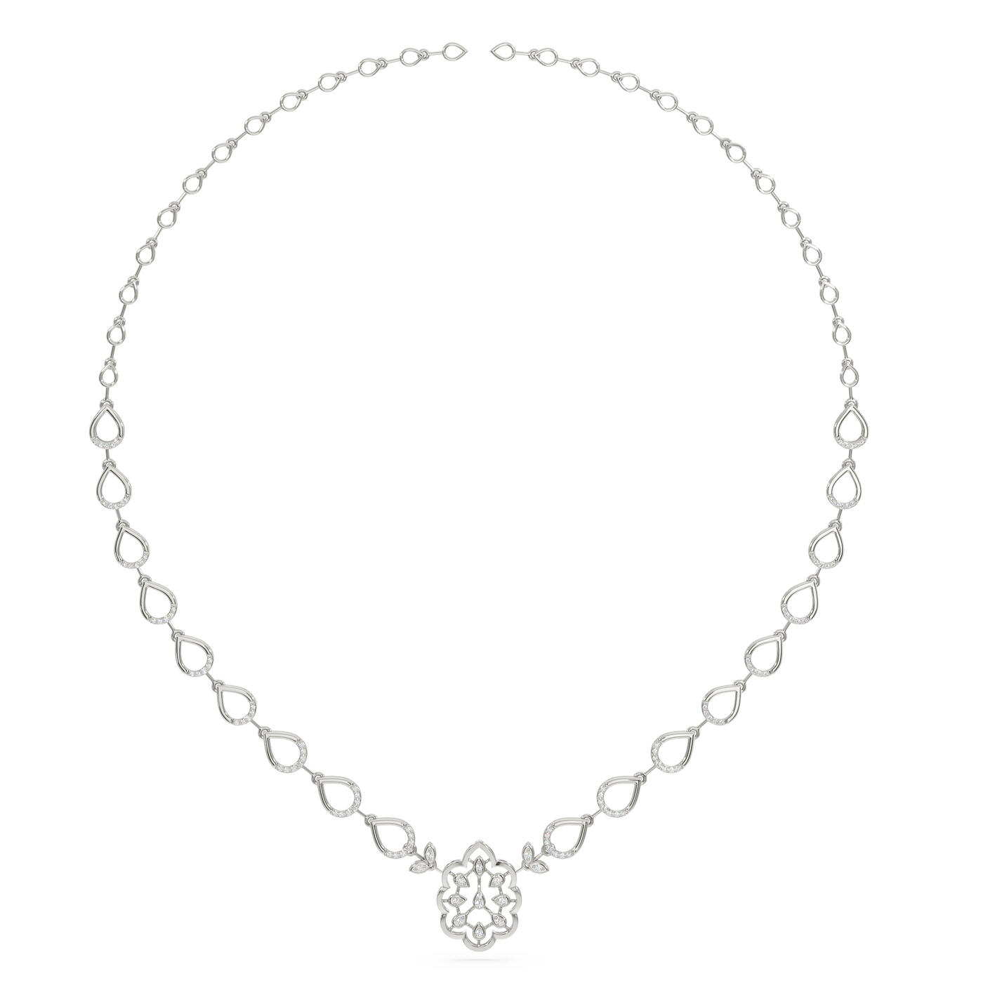 Bayco White Gold And Platinum Necklace With Pink Sapphire - Bergdorf Goodman
