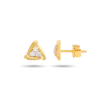 Trilliant Gold & Diamond Ear Stud