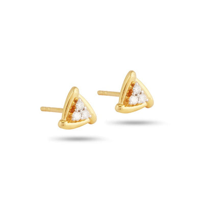 Trilliant Gold & Diamond Ear Stud
