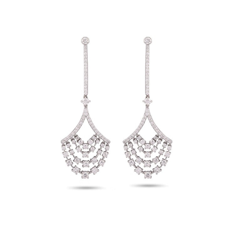 Enchanting Chandelier Diamond Earrings