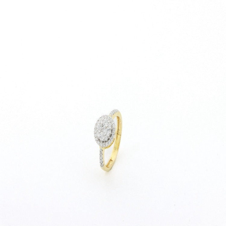 Sunshine Cluster Solitaire Ring